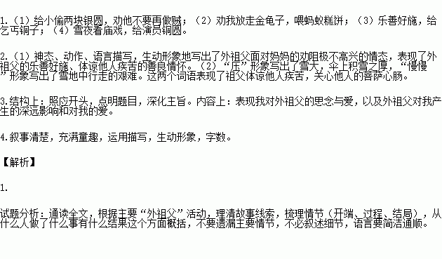 外祖父的白胡须读后感