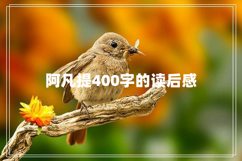 阿凡提400字的读后感