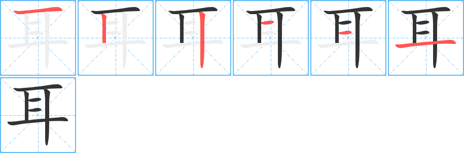 耳的笔画顺序