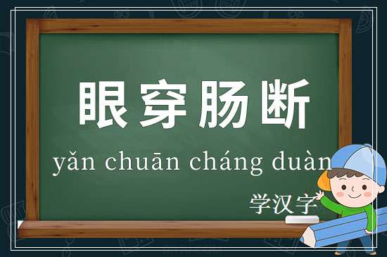 成语眼穿肠断释义