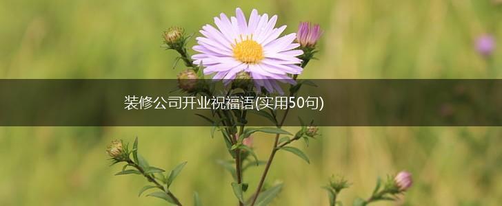 装修公司开业祝福语(实用50句),第1张