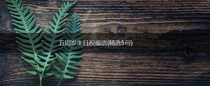 五周岁生日祝福语(精选5句),第1张