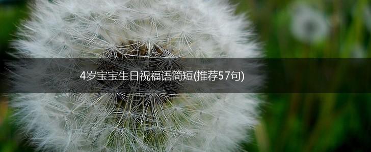 4岁宝宝生日祝福语简短(推荐57句),第1张