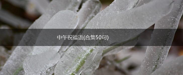 中午祝福语(合集50句),第1张