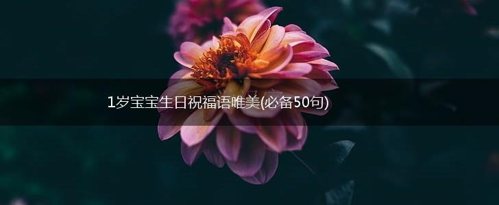 1岁宝宝生日祝福语唯美(必备50句),第1张