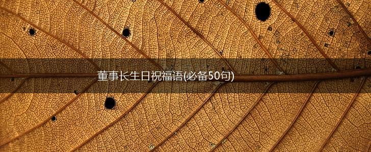 董事长生日祝福语(必备50句),第1张