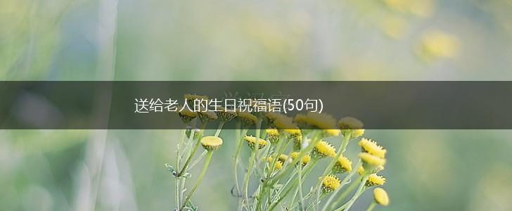 送给老人的生日祝福语(50句),第1张