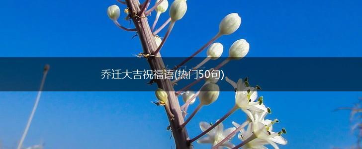 乔迁大吉祝福语(热门50句),第1张