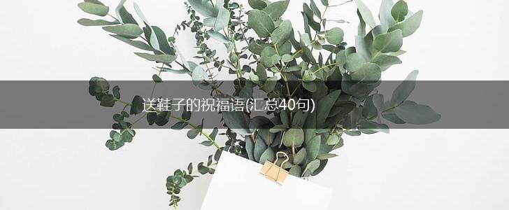 送鞋子的祝福语(汇总40句),第1张