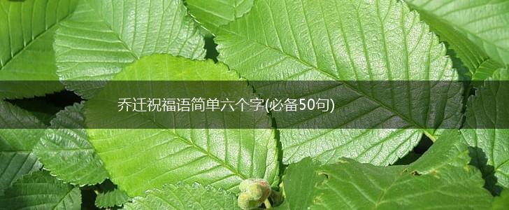 乔迁祝福语简单六个字(必备50句),第1张