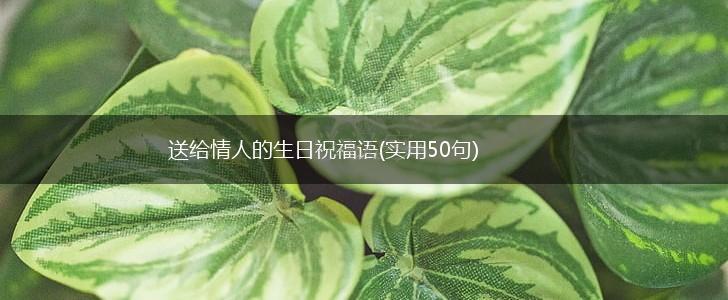 送给情人的生日祝福语(实用50句),第1张