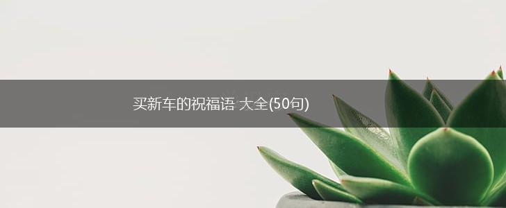 买新车的祝福语 大全(50句),第1张