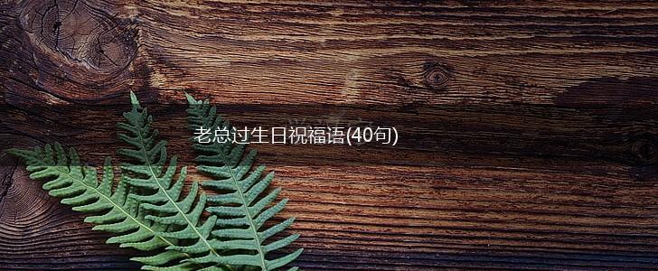 老总过生日祝福语(40句),第1张