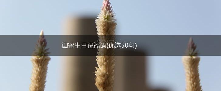 闺蜜生日祝福语(优选50句),第1张