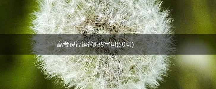 高考祝福语简短8字句(50句),第1张