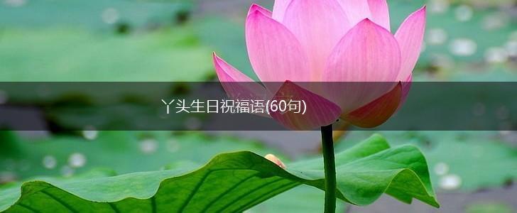 丫头生日祝福语(60句),第1张