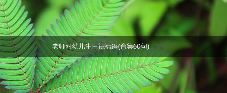 老师对幼儿生日祝福语(合集60句),第1张