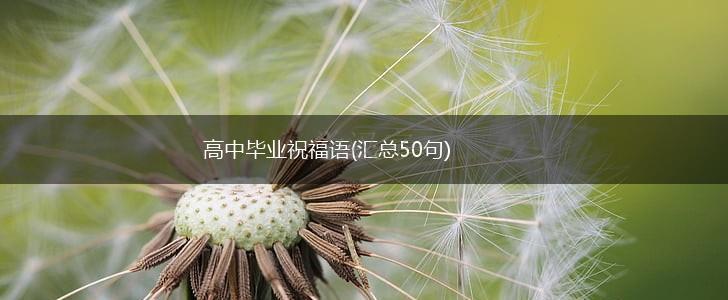 高中毕业祝福语(汇总50句),第1张