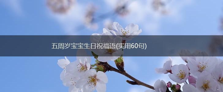 五周岁宝宝生日祝福语(实用60句),第1张