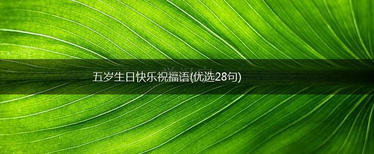 五岁生日快乐祝福语(优选28句),第1张