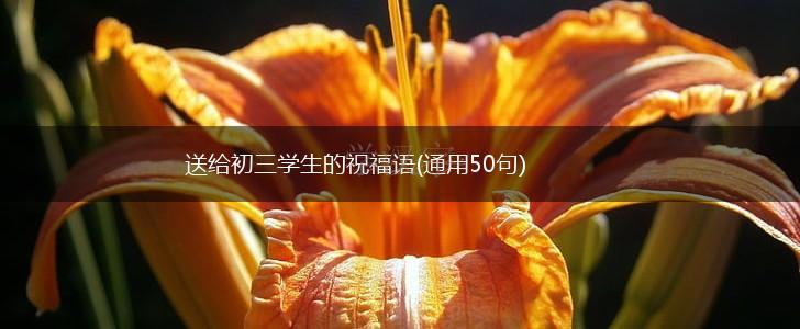 送给初三学生的祝福语(通用50句),第1张