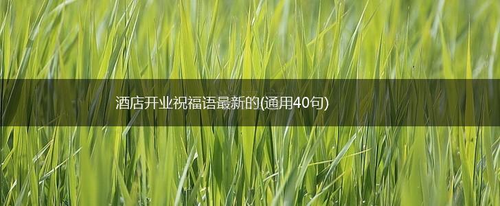 酒店开业祝福语最新的(通用40句),第1张