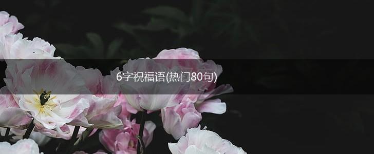 6字祝福语(热门80句),第1张