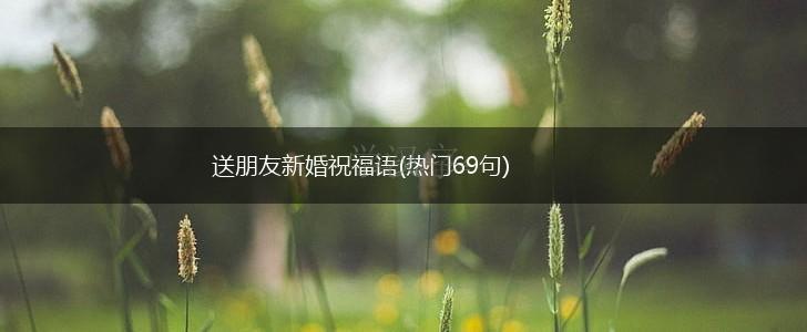 送朋友新婚祝福语(热门69句),第1张